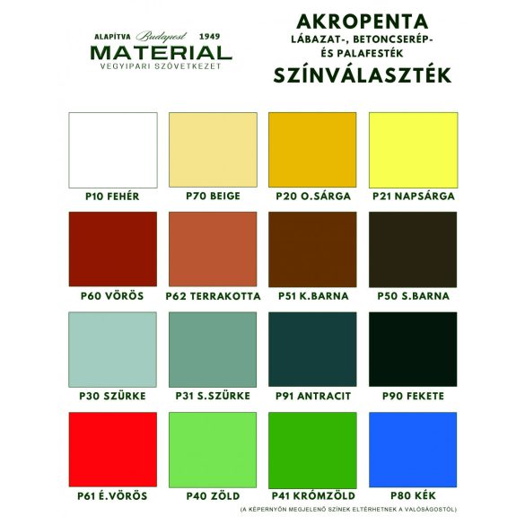 Akropenta középbarna P51 4KG sz