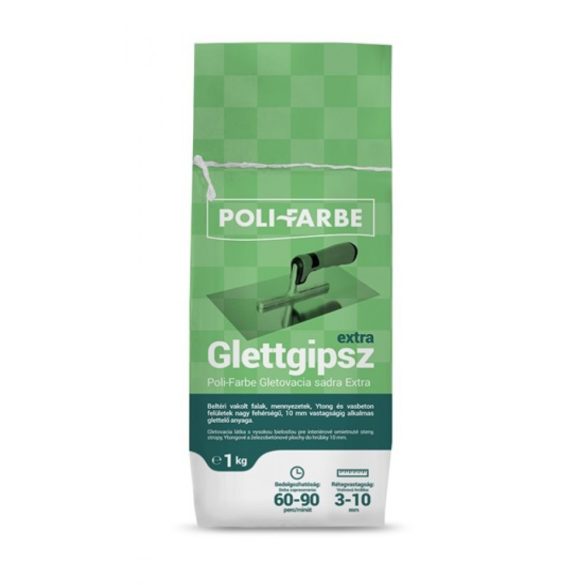 Poli-Farbe extra beltéri glettgipsz 1kg 3-10mm