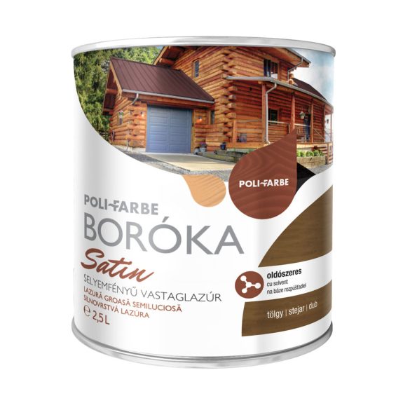 Boróka satin lazúr mahagóni 0.75l