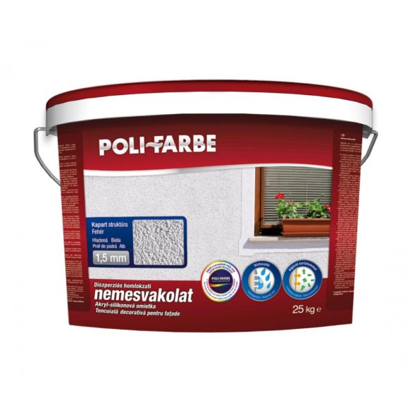 Policolor vakolat 2mm kapart fehér 25kg