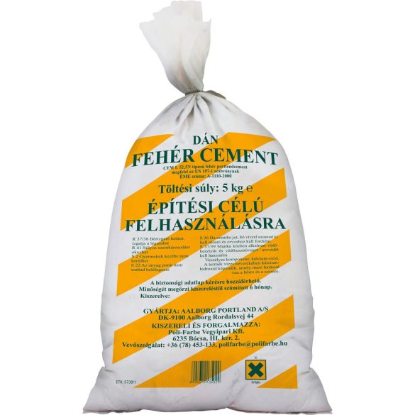 Fehércement 5kg   626/kg