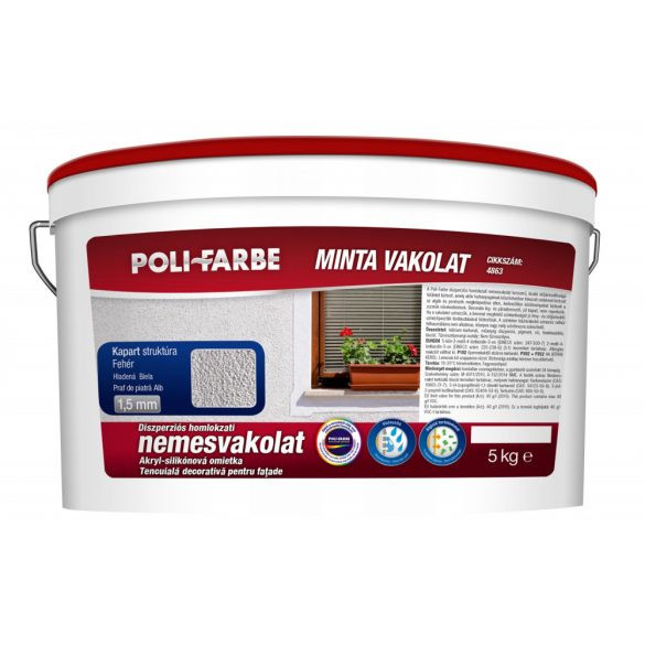 Policolor vakolat minta 1.5mm fehér 5kg