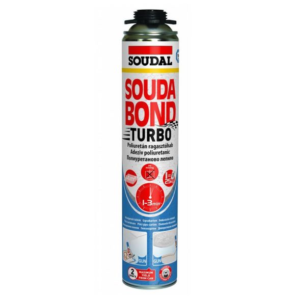 Soudal soudabond turbo piszt.hab 750ml   480