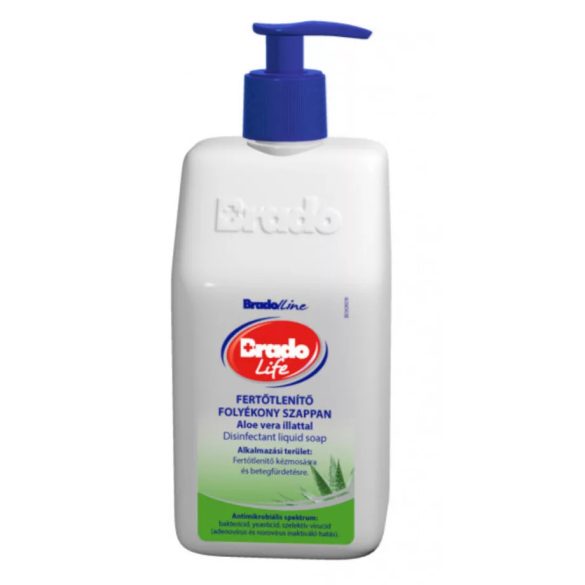 Brado life fertőtlenítő foly.szappan 350ml aloe