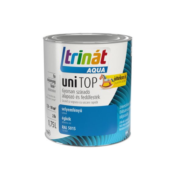 Trinát aqua unitop sf.égkék RAL 5015 0.75l