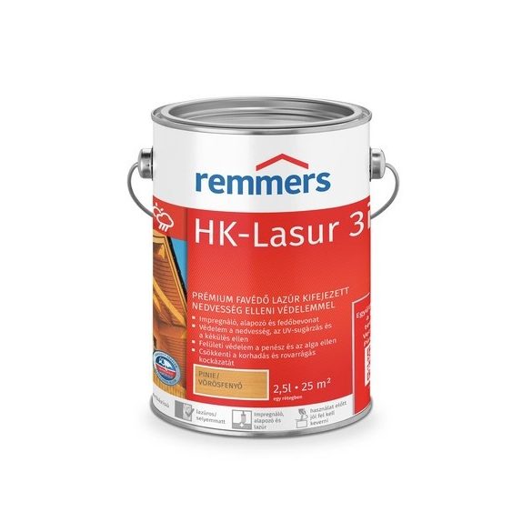 Remmers HK-lasur 3in1 plus fehér 0.75l