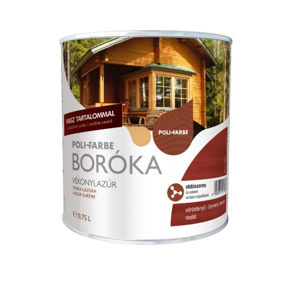 Boróka oldószeres vastaglazúr 2,5l LB03 mandula
