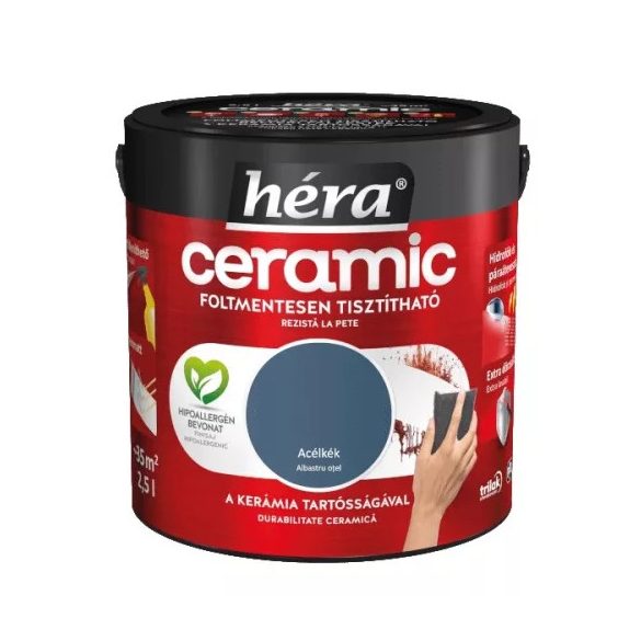 Héra ceramic acélkék 1l