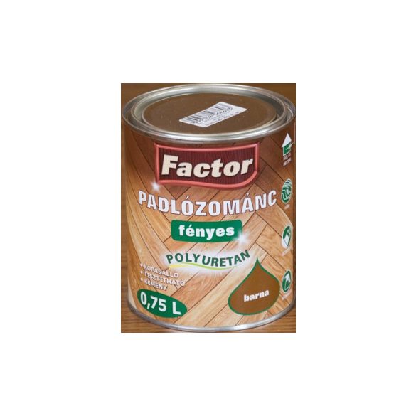 Factor padlózománc barna 0.75l 26.02.