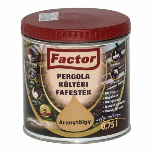 Factor pergola kültéri fafesték aranytölgy 0,75l26